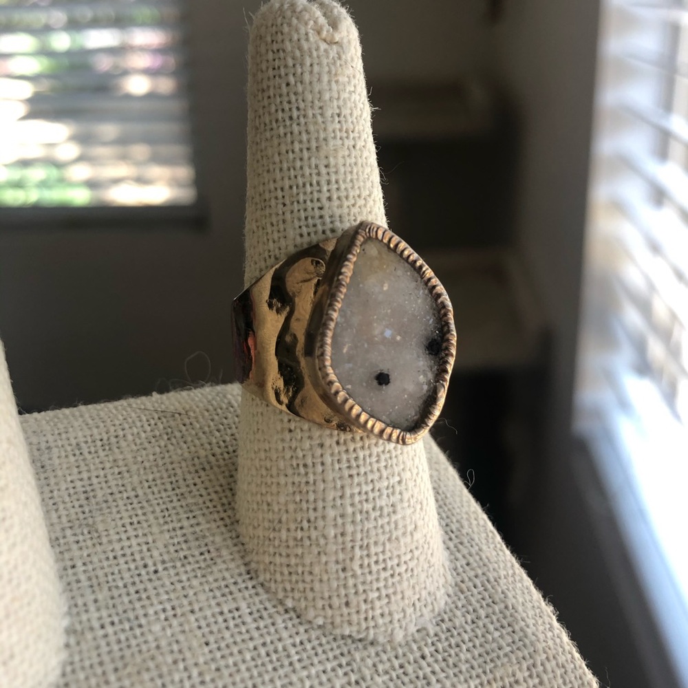 Love Tatum spotted drusy ring